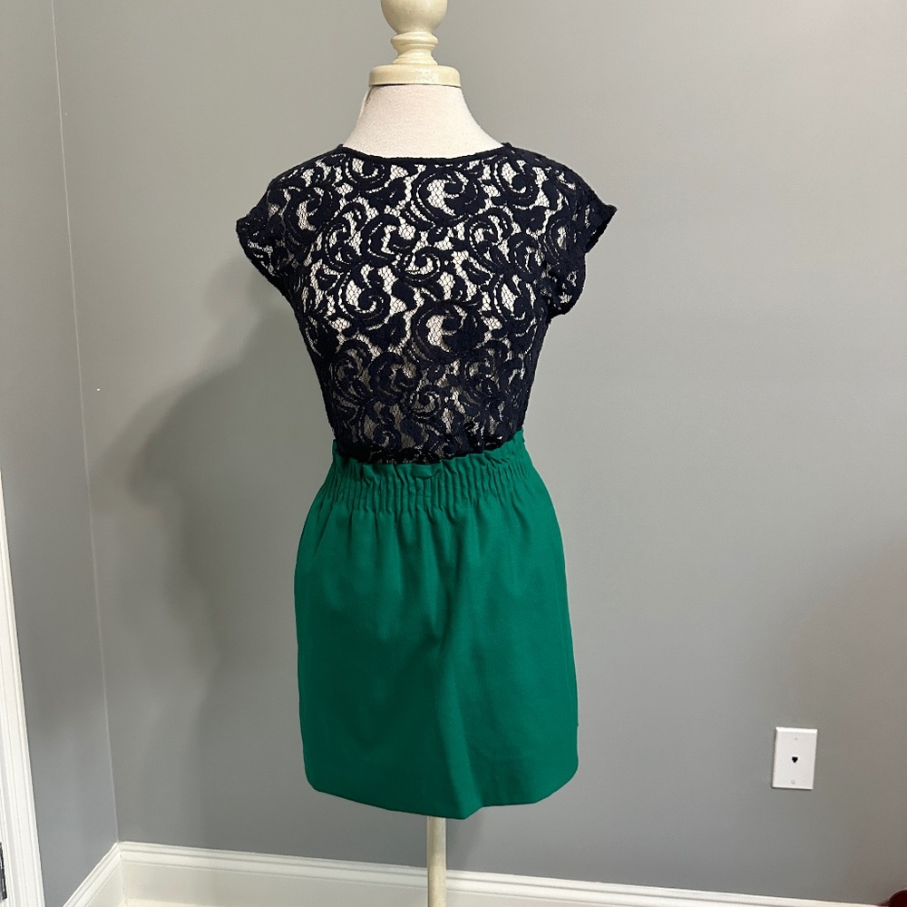 J Crew skirt in emerald green